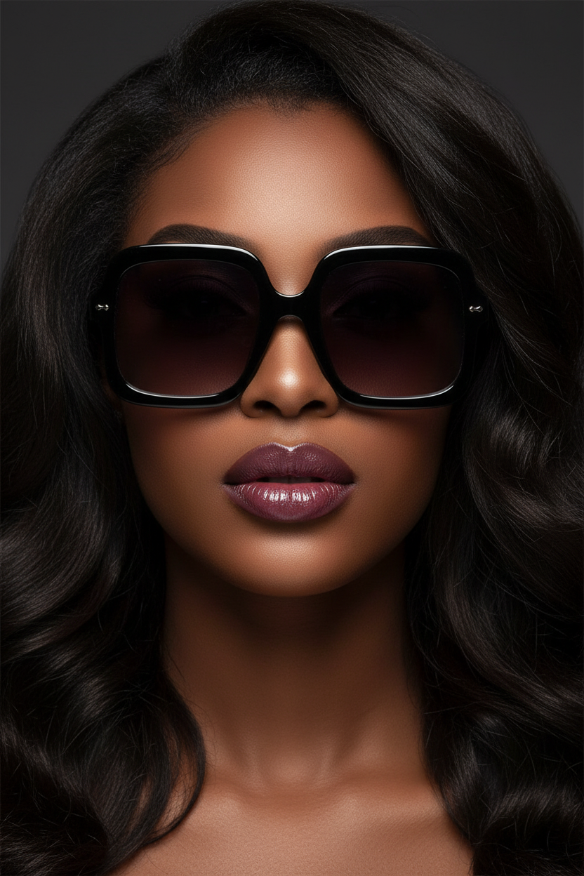 Noir Luxe Oversized Sunglasses