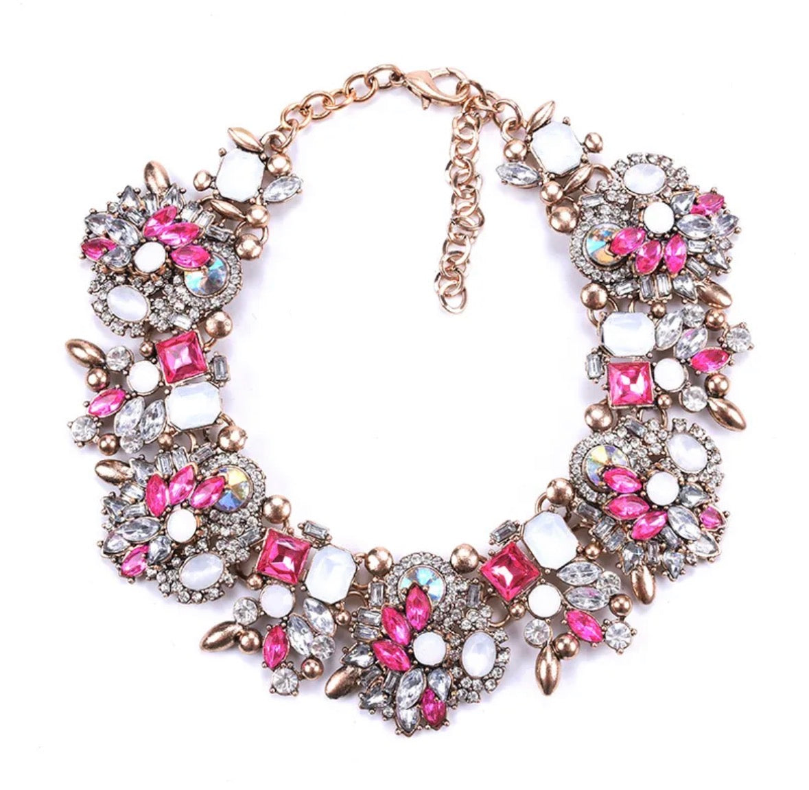 BLUSH ROYAL STATEMENT NECKLACE