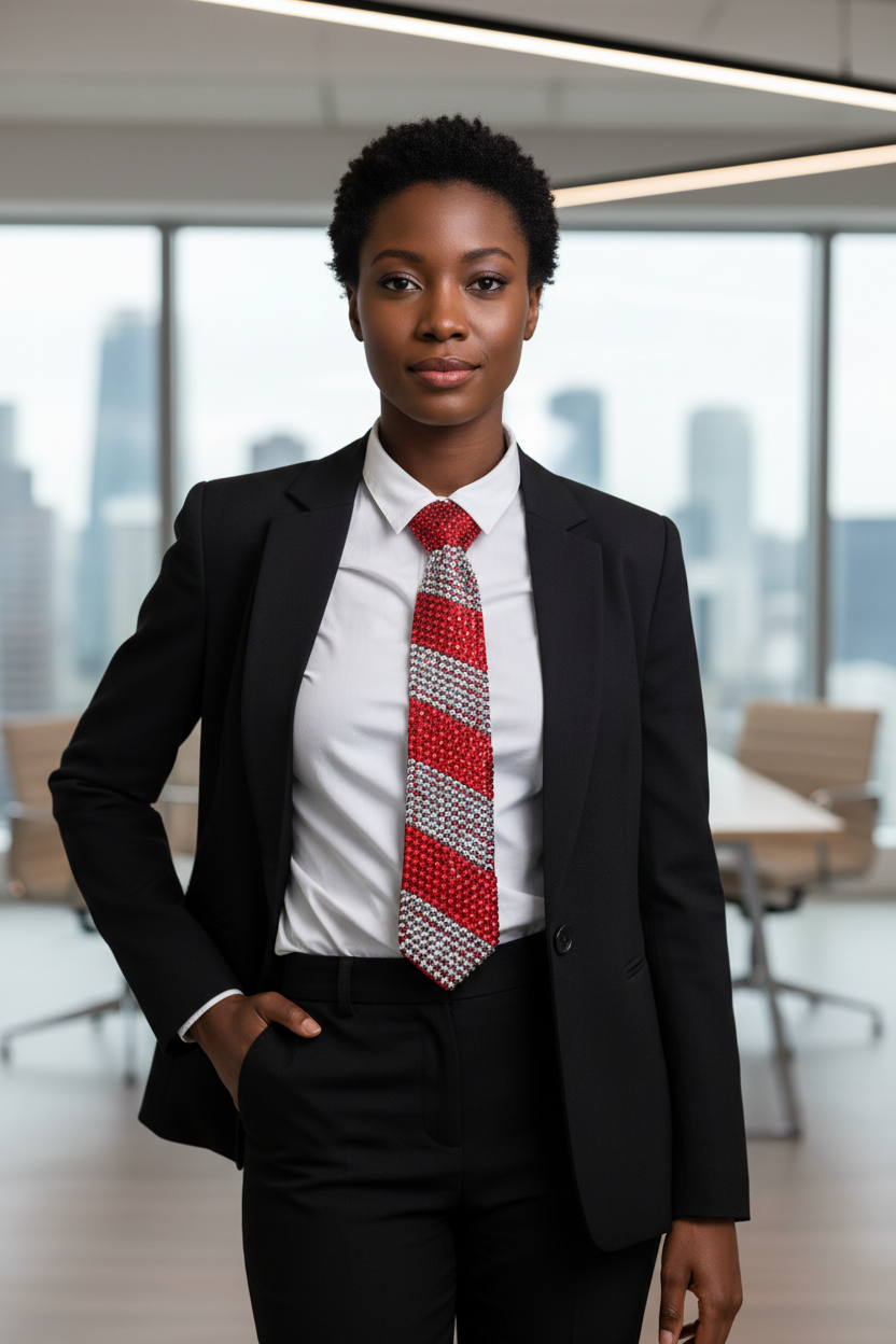 Diamond Flex Statement Tie