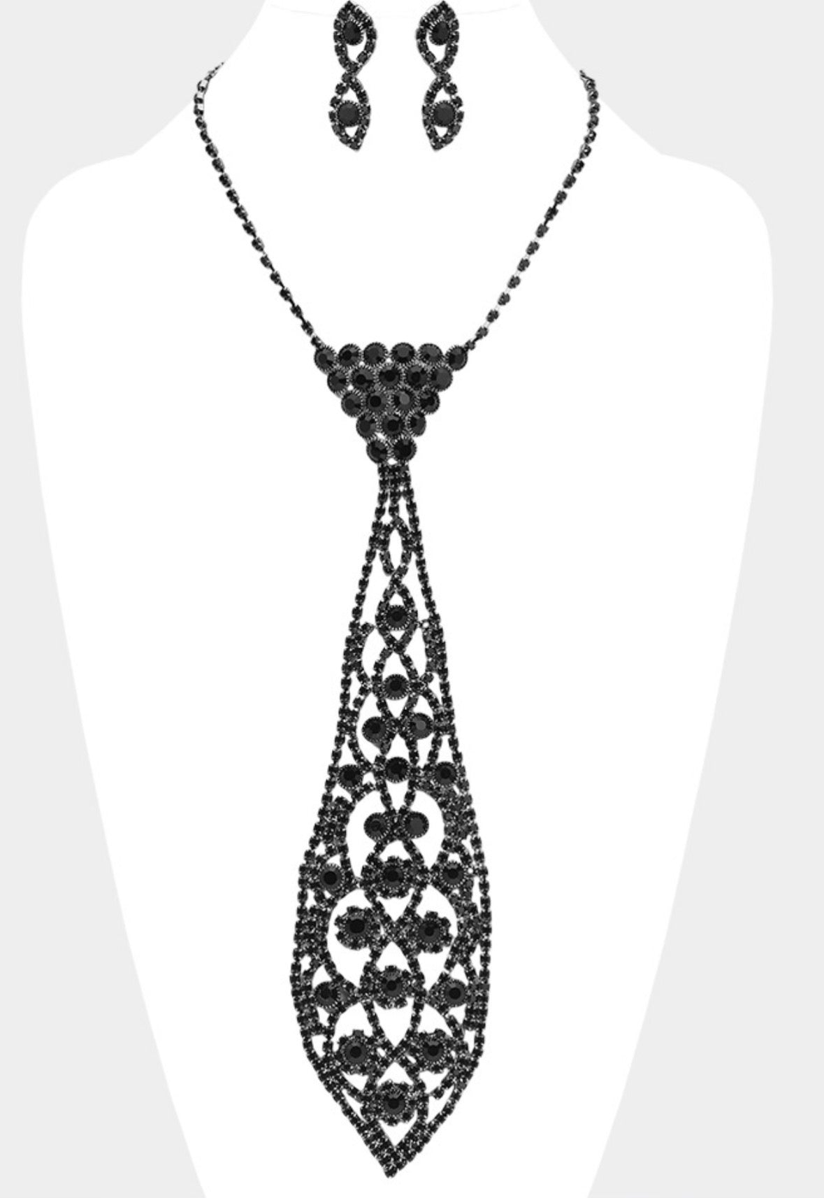 Midnight Majesty Statement Necklace Set
