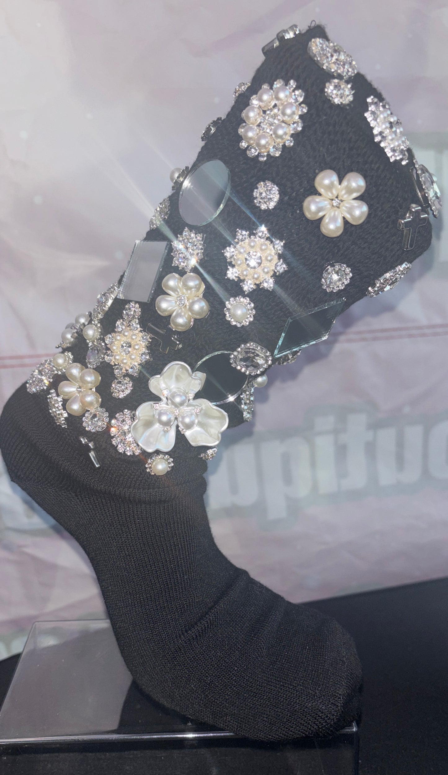 Pearls & Petals Glam Junk Socks