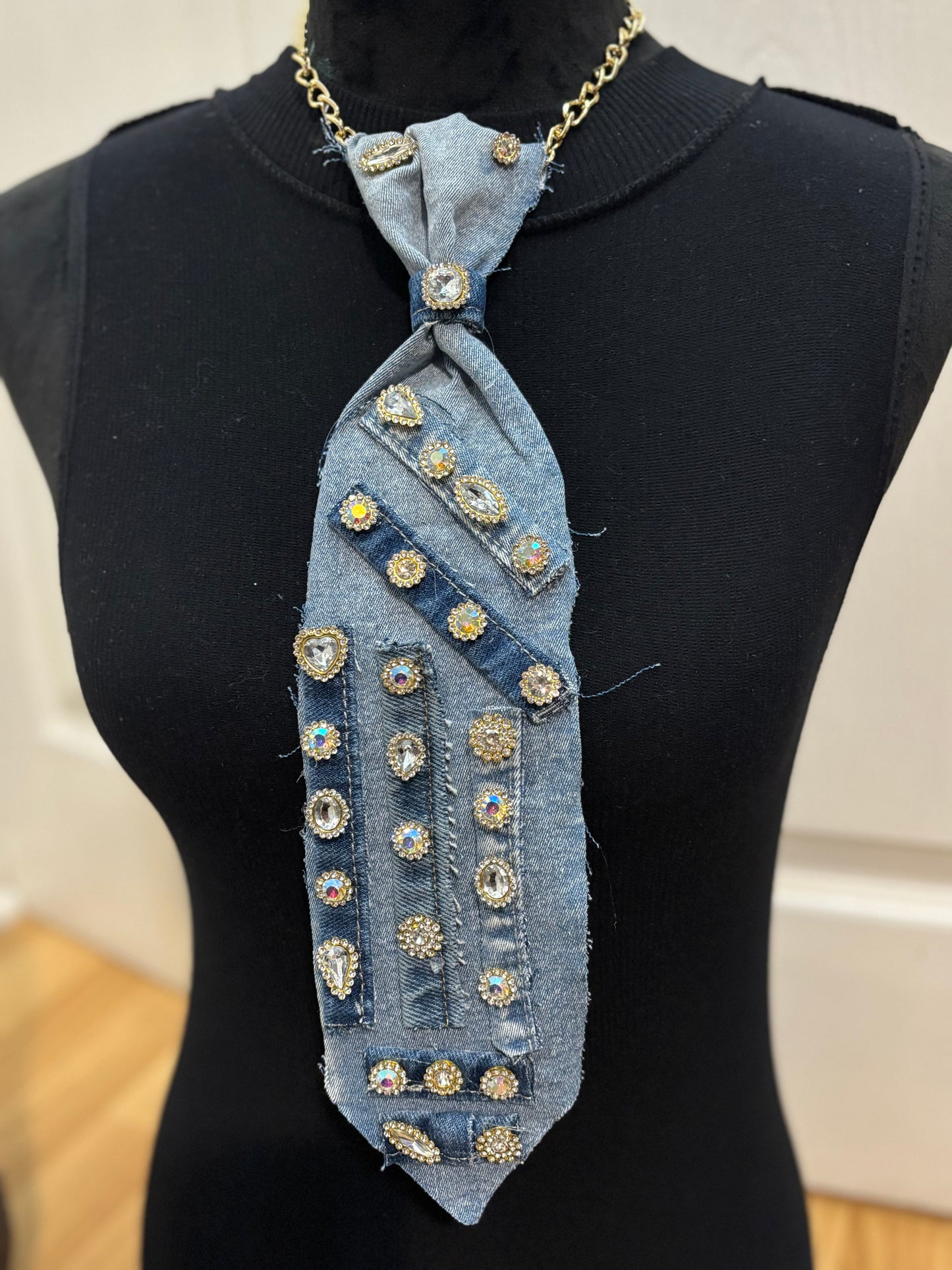 π Royal Radiance Denim Necktie