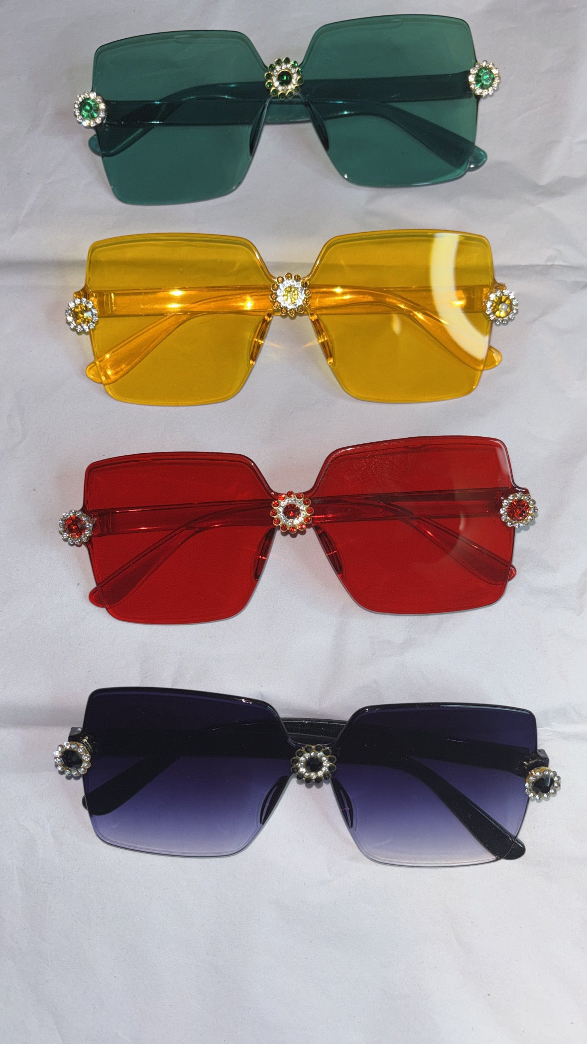 Rhinestone Royale Sunglasses