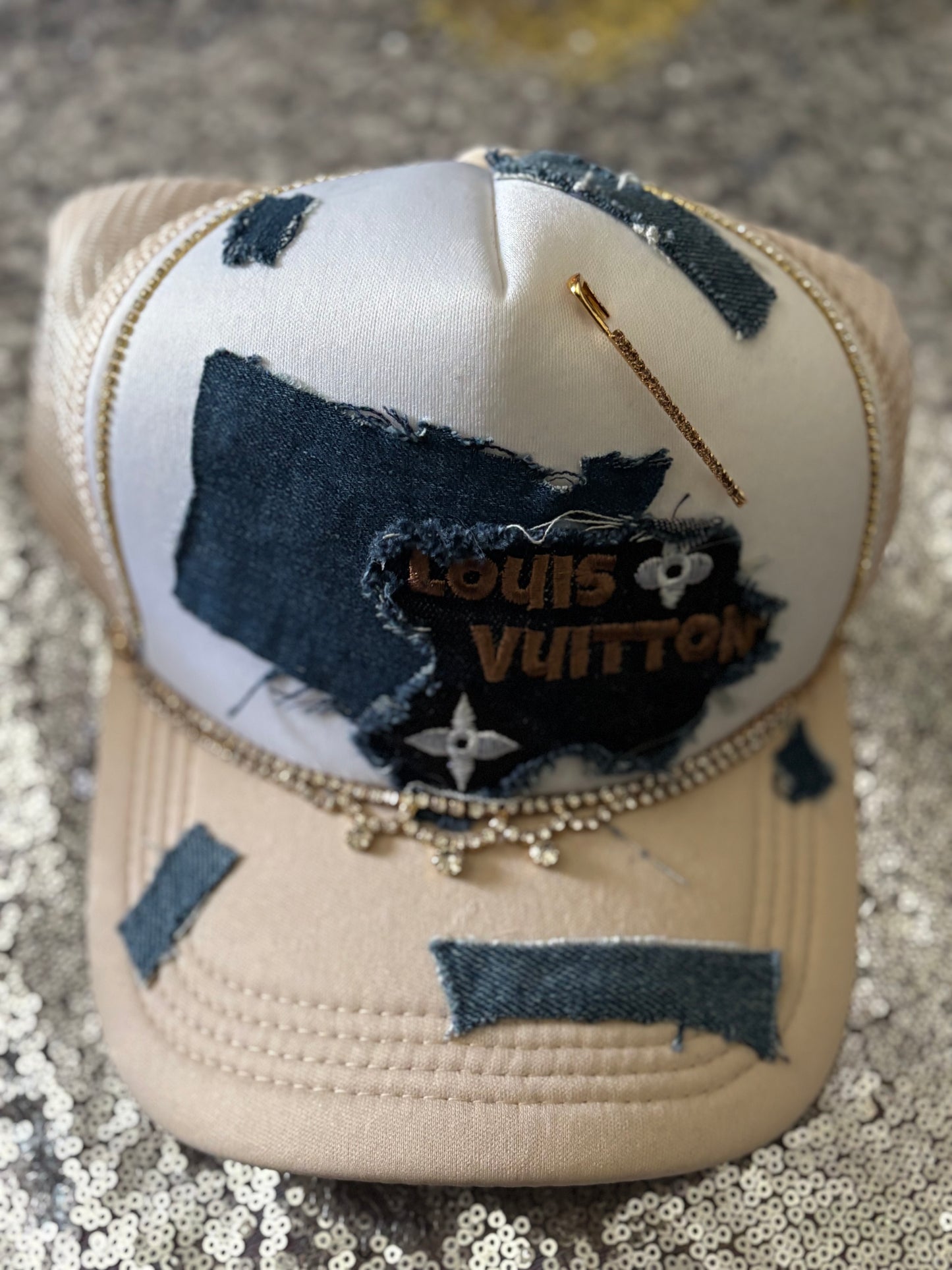 ✨ “Raw Luxe Trucker – Beige Edition” ✨