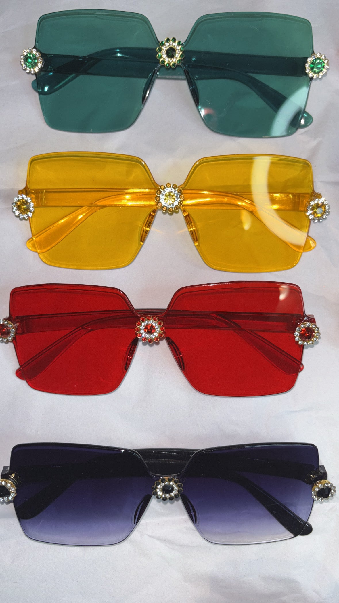 Rhinestone Royale Sunglasses