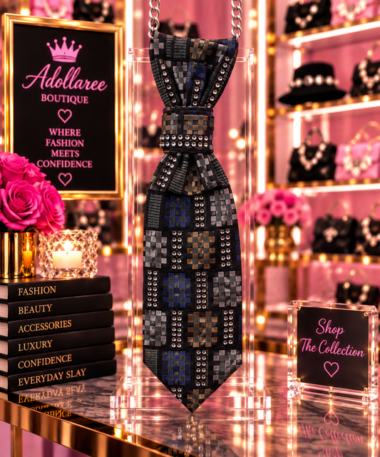 The Midnight Mosaic Luxe Tie