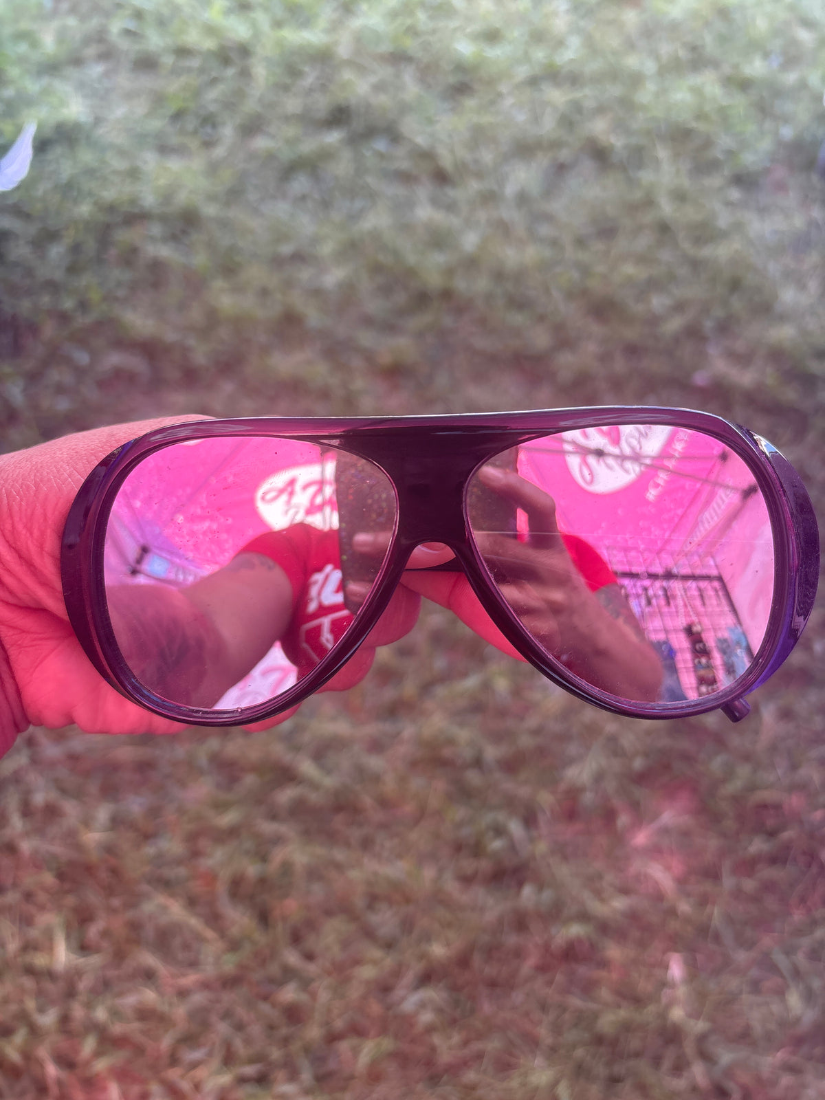 Midnight Muse Oversized Aviator Sunglasses
