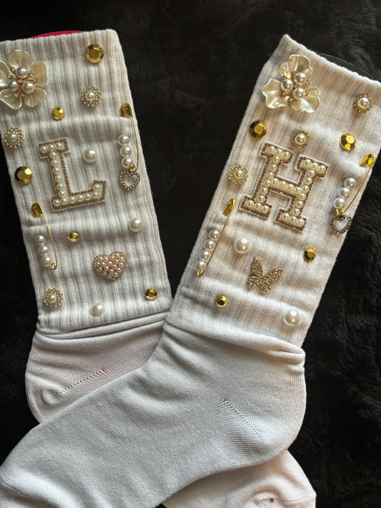 ✨ Custom Kick Flair Junk Socks – Personalized Initial Edition ✨