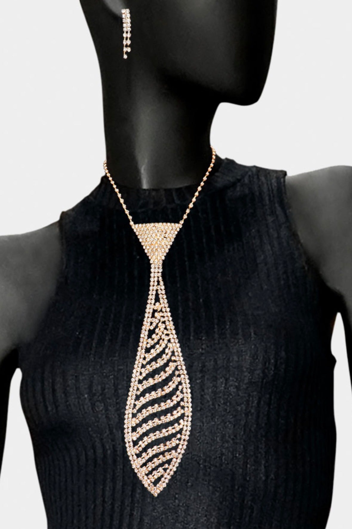 Golden Goddess Cascade Necklace Set