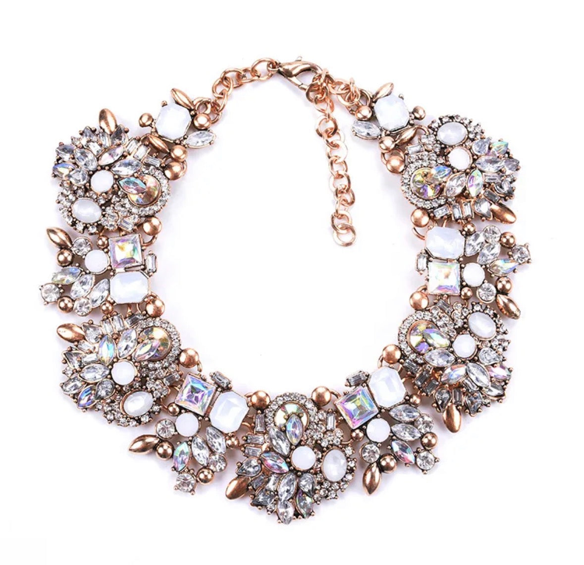 DIAMOND ICE STATEMENT NECKLACE