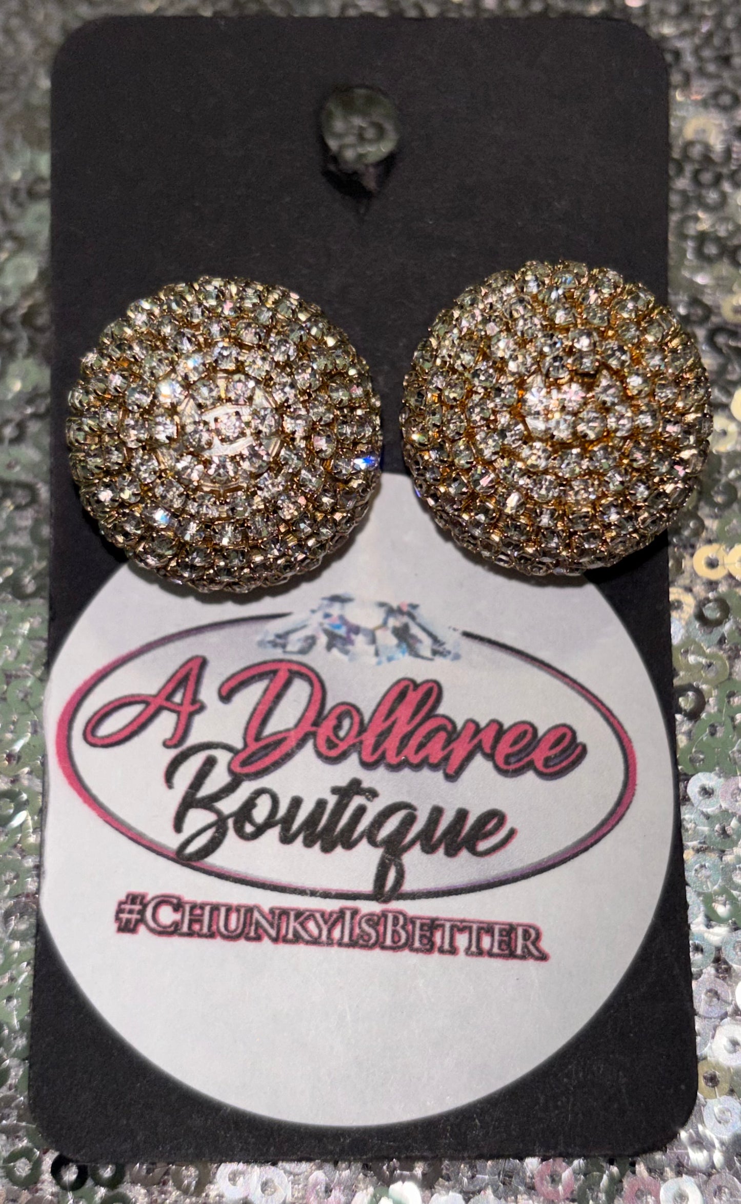 Golden Dazzle Luxe Studs