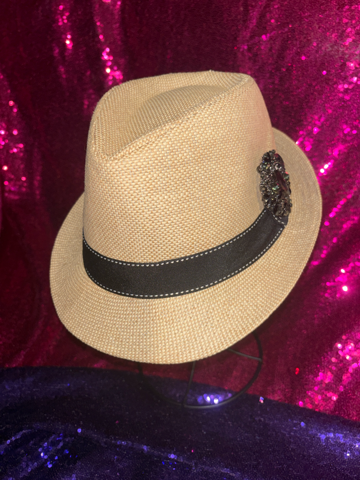 Golden Noir Luxe Fedora