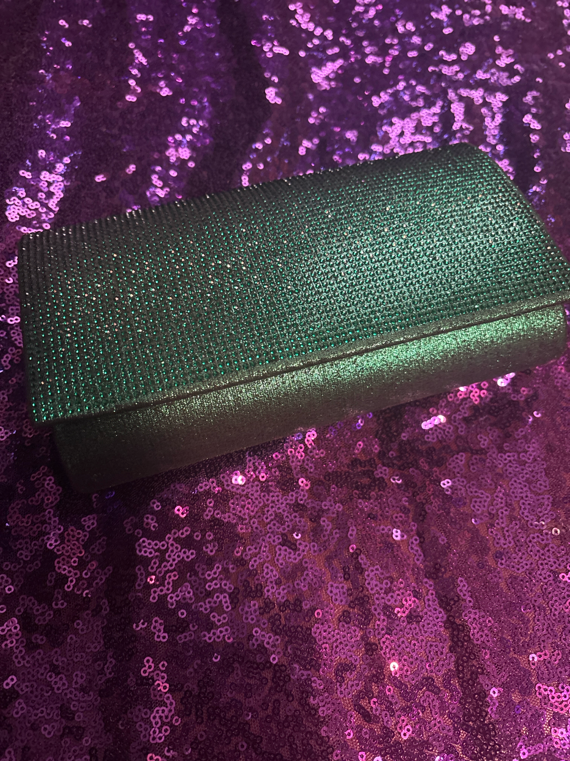Emerald Allure Luxe Clutch