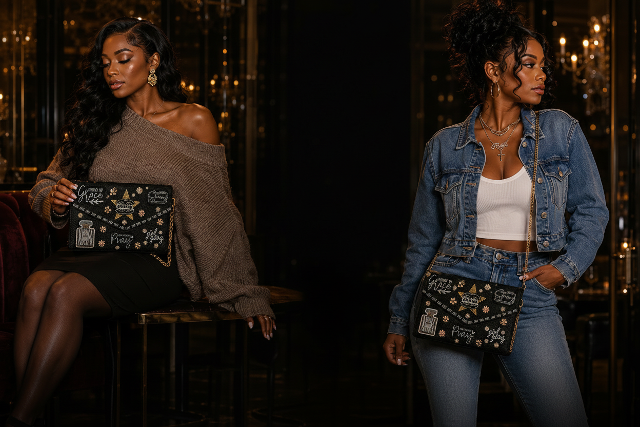Saved By Grace Luxe Crossbody Clutch