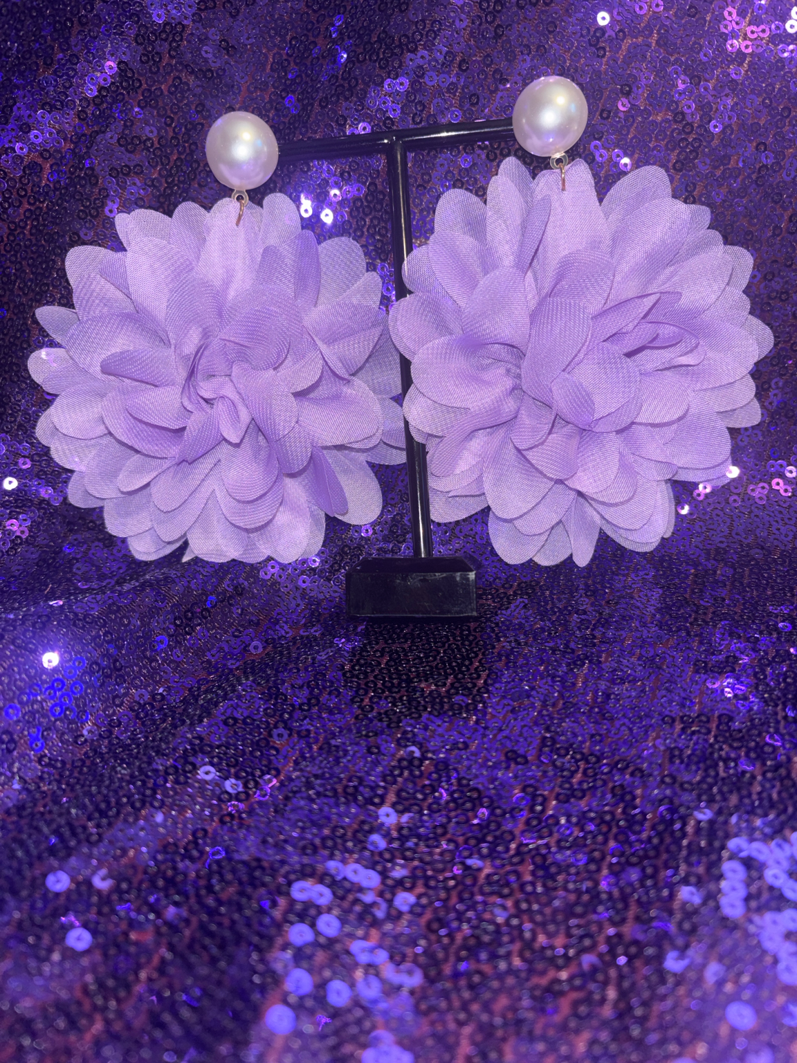 Lavender Luxe Blossom Statement Drops