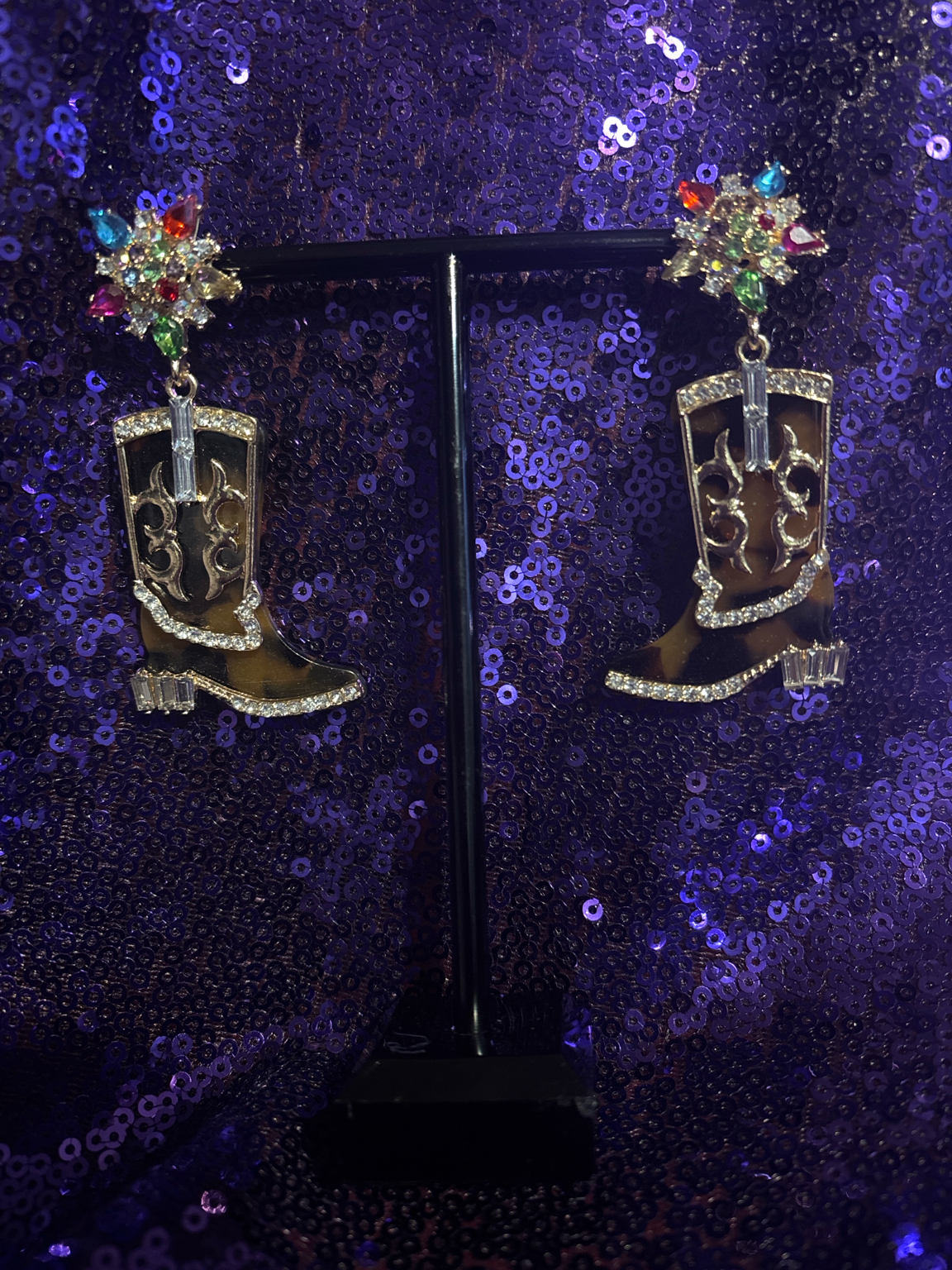 Boot Scootin’ Glam Statement Earrings