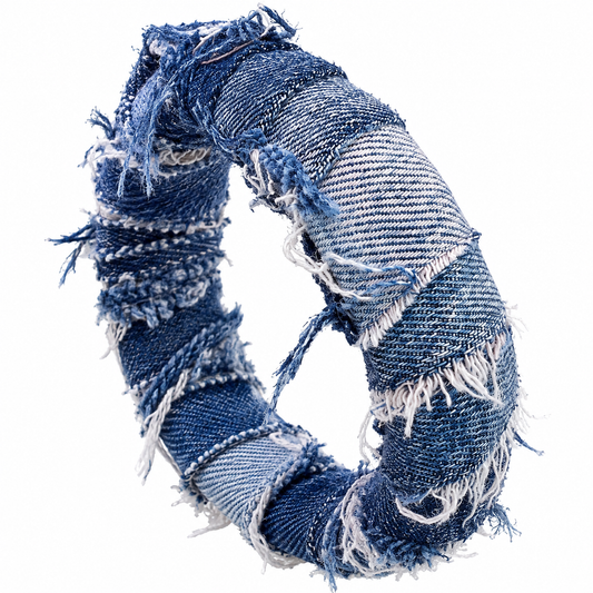 Distressed Denim Luxe Bracelet