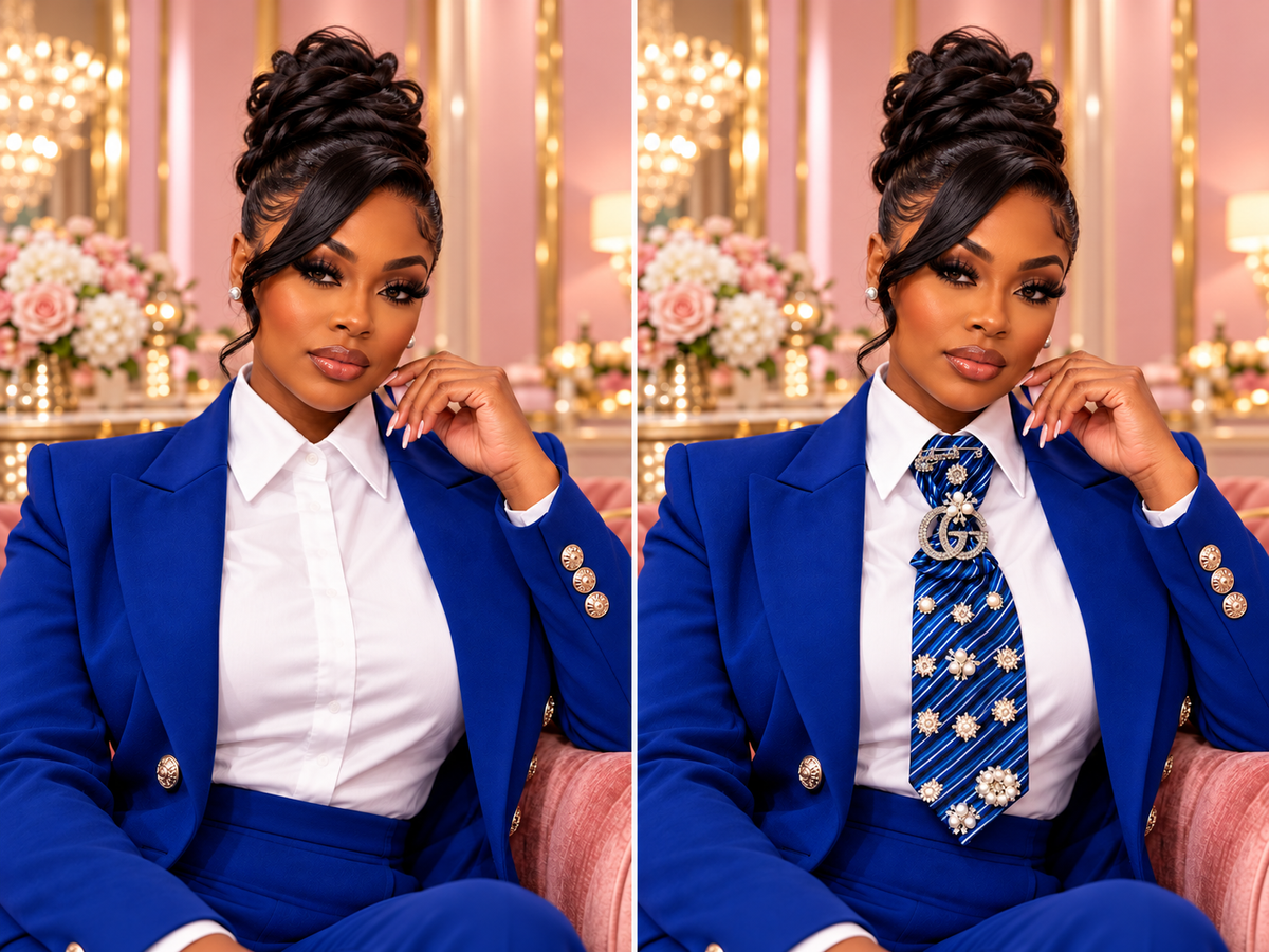 The Divine Timing Affair | Royal Blue Faith-Inspired Statement Tie