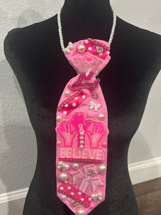 Believe in Pink – Faith & Courage Signature Glam Tie