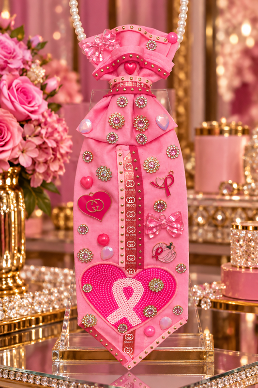 Pretty in Pink Courage – Breast Cancer Awareness Luxe Statement Tie