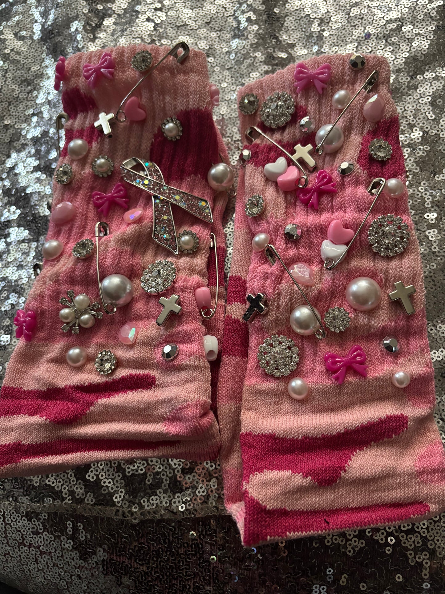 🎀 Faith Over Fear Junk Socks – Breast Cancer Awareness Edition