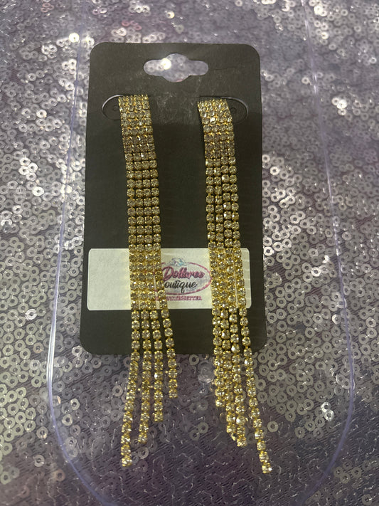 Golden Goddess Tassel Earrings