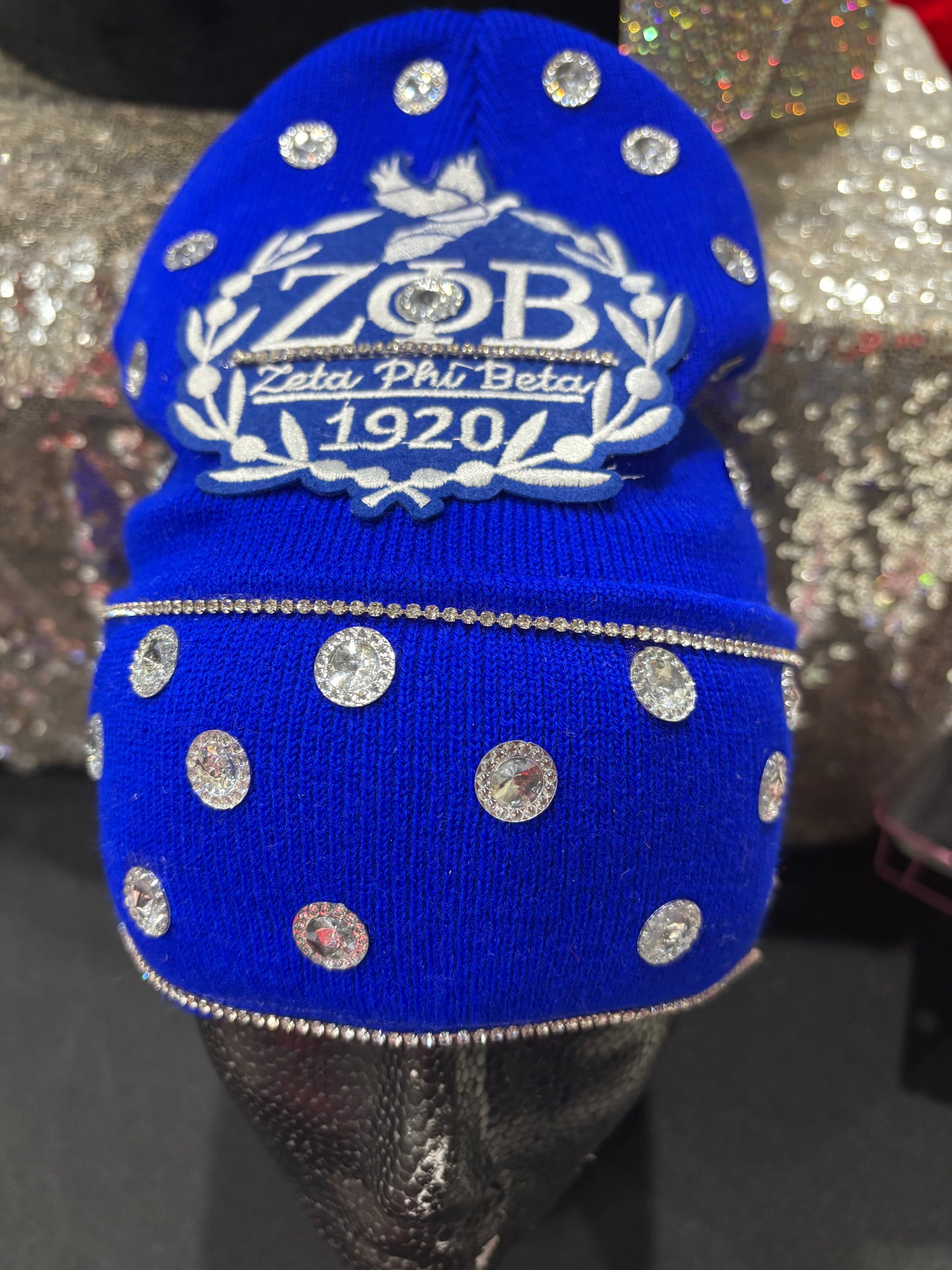 ZB rhinestone Beanie #1