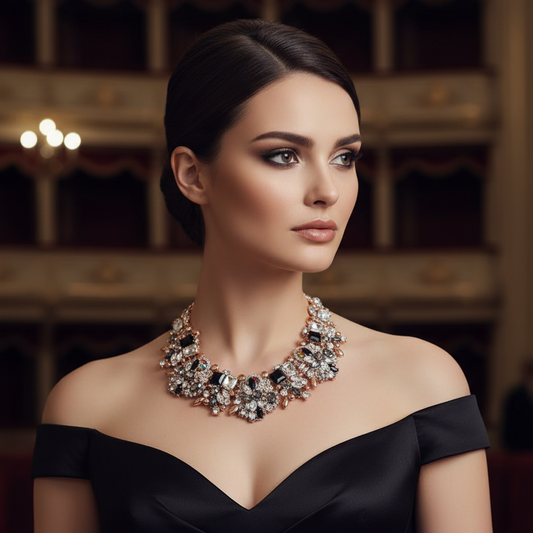 MIDNIGHT GLAM STATEMENT NECKLACE