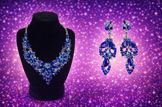 💎 The Sapphire Royalty Glam Set