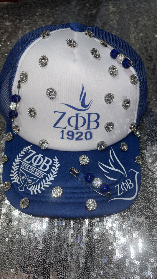 Royal Safety Pin Glam Statement Cap