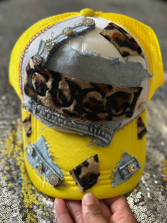 ✨ 

“Wild Luxe Trucker – Yellow Edition”

 ✨
