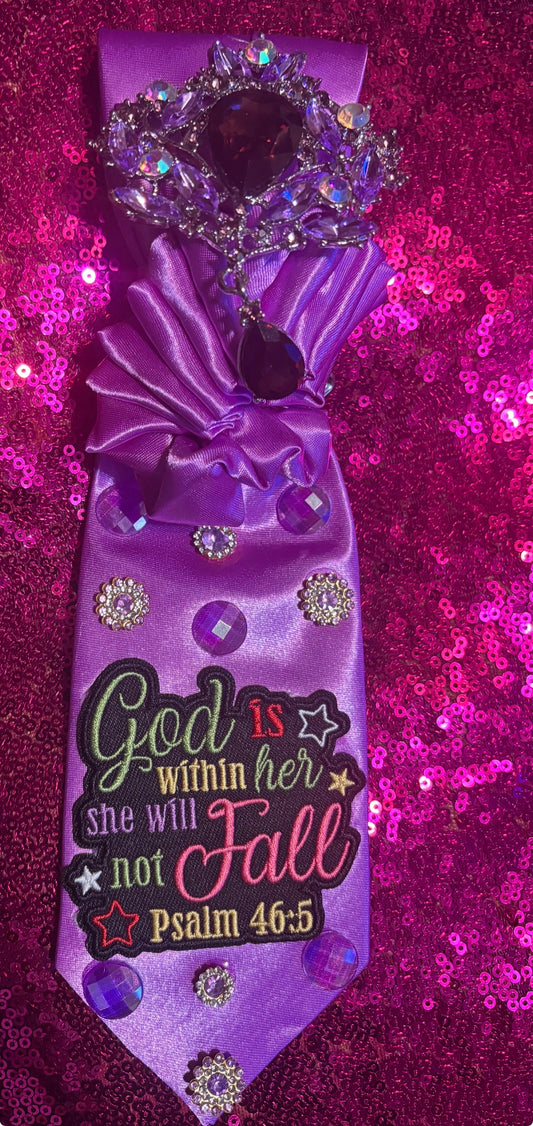 Crowned in Faith Statement Tie