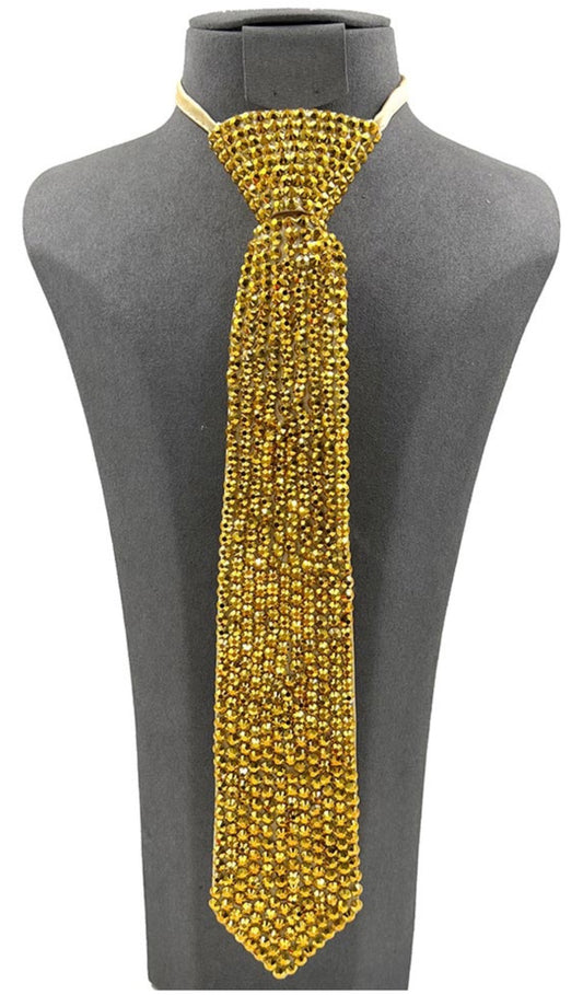 The Midas Luxe Statement Tie (Gold)