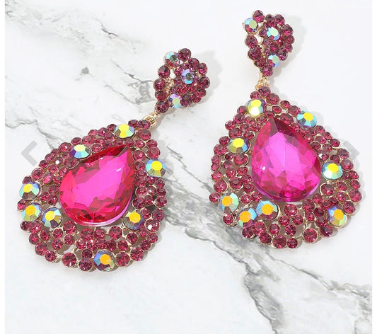 Pink Diva Drop Earrings