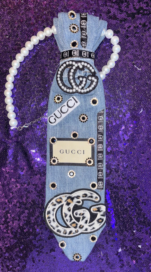 Midnight Luxe Denim Statement Tie