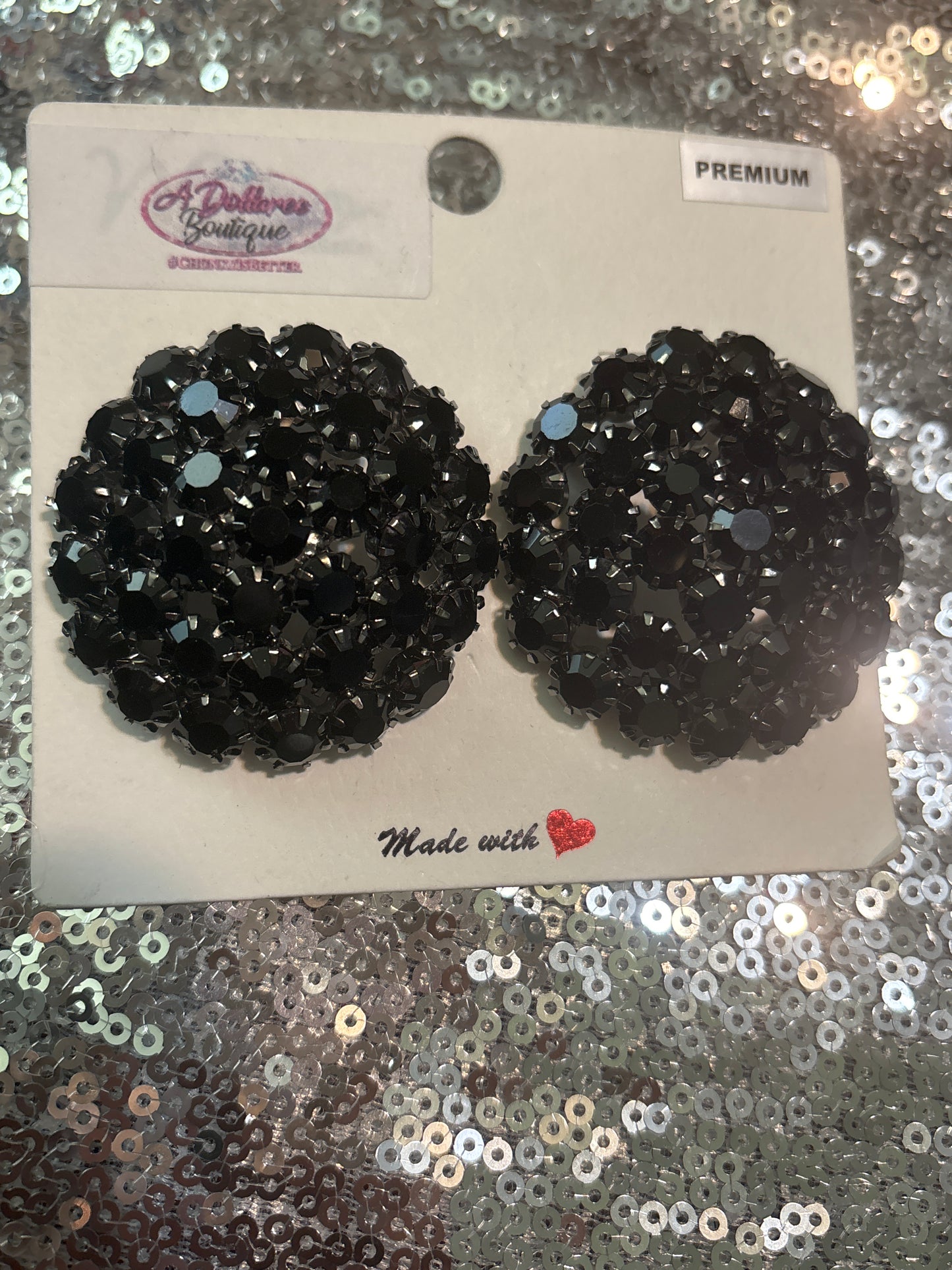 Obsidian Diamond Luxe Studs