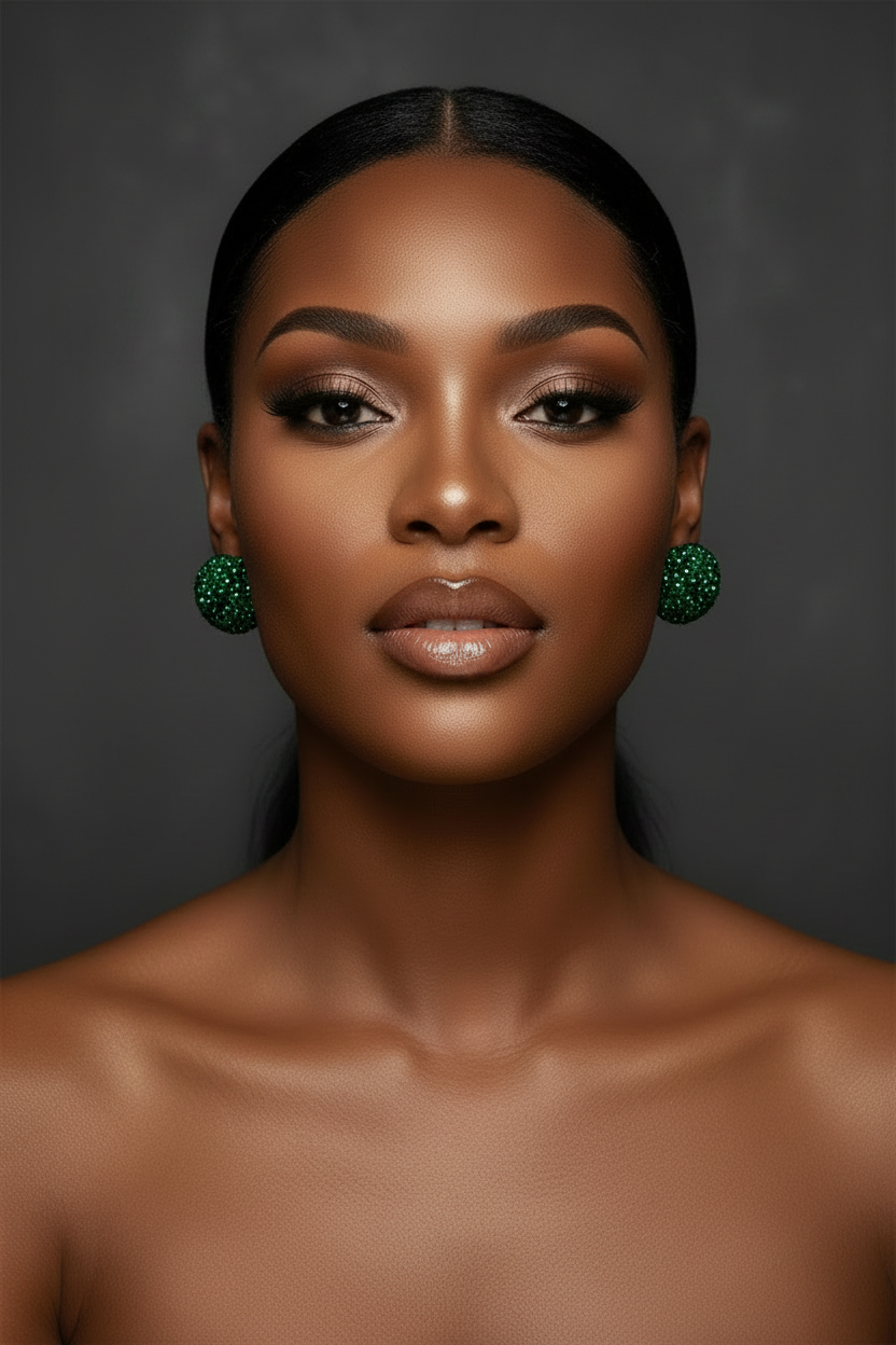 Emerald Luxe Studs