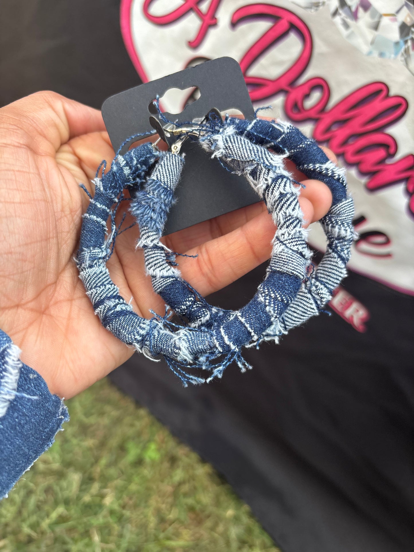 💙 Frayed Halo Hoops