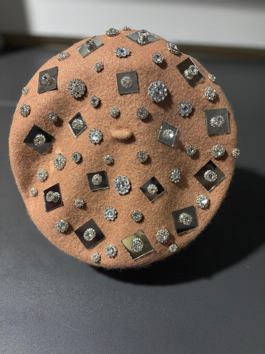 The Diamond District Jeweled Beret