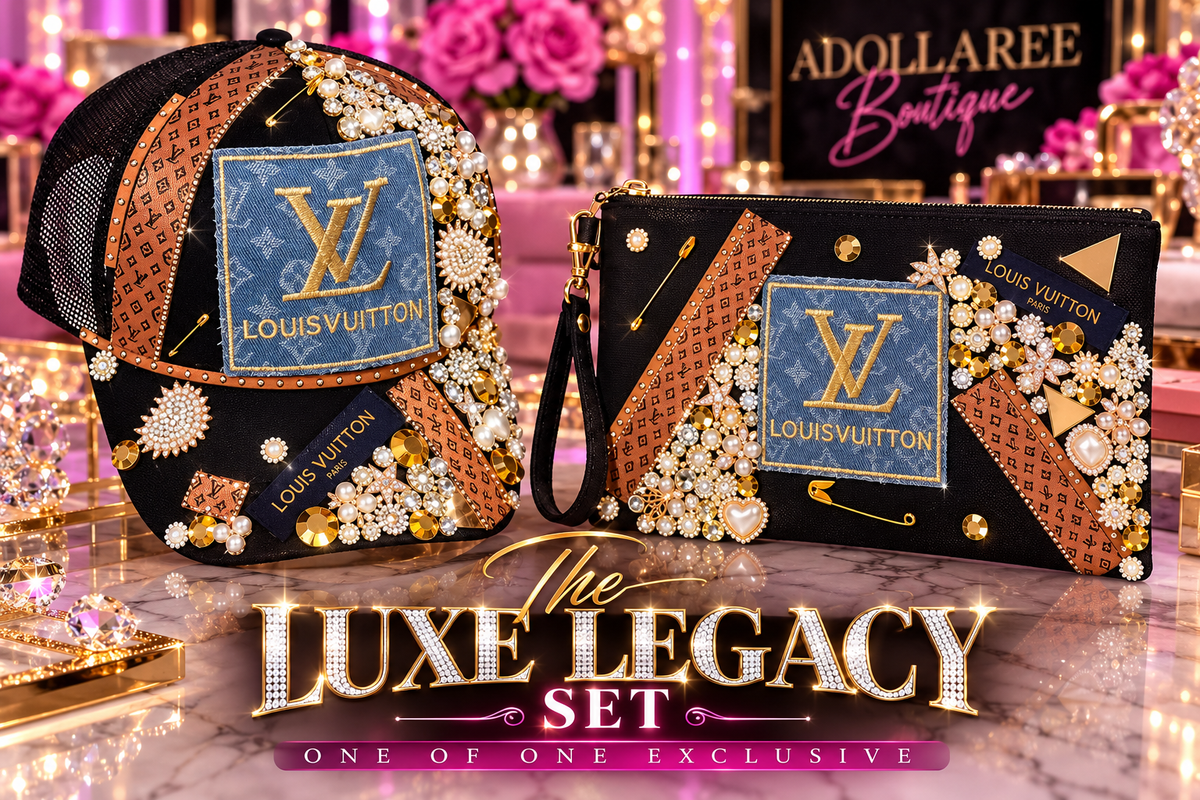 THE LUXE LEGACY SET 

ONE OF ONE EXCLUSIVE | SIGNATURE HAT & WRISTLET COLLECTION