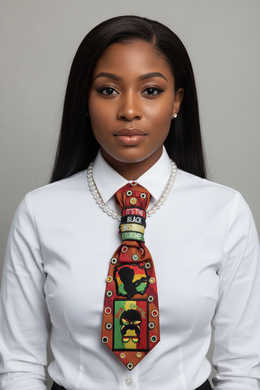 “Black History Royalty” Statement Tie