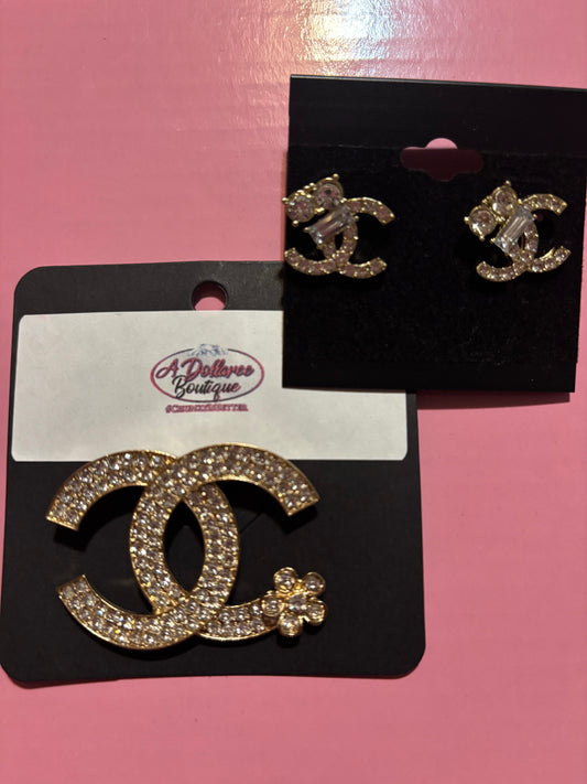 ✨ The Crystal Bloom Set – Grace in Full Sparkle