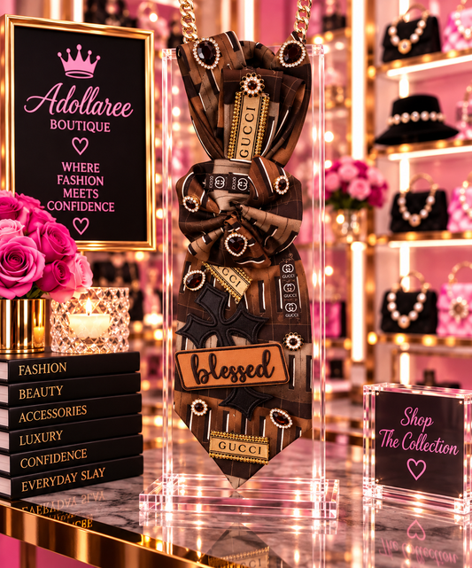 Blessed Brown Luxe Statement Tie