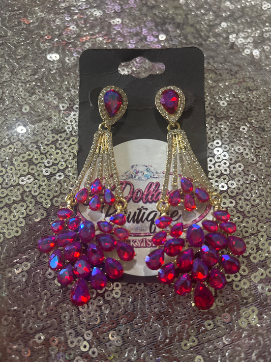 Majestic Amethyst Cascade Earrings