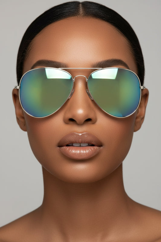 Aurora Glow Aviator Sunglasses