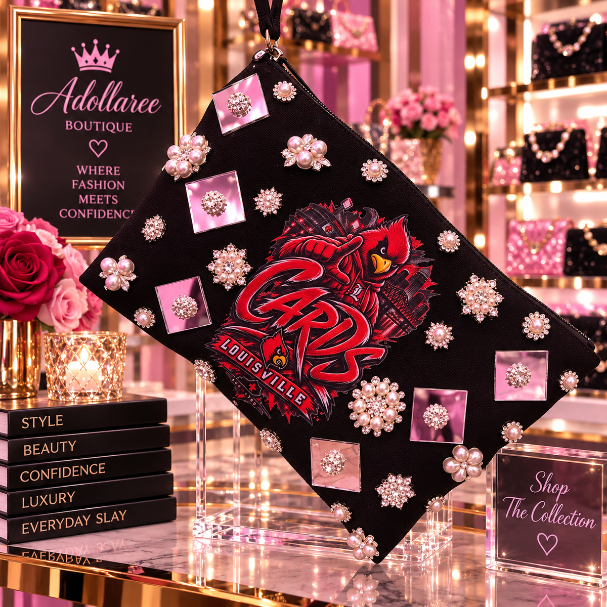 Cardinal Couture Statement Wristlet