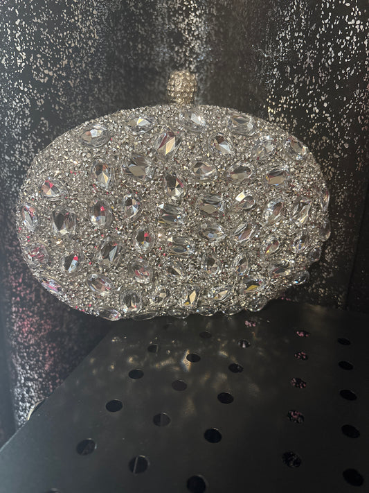 The Platinum Majesty Crystal Clutch