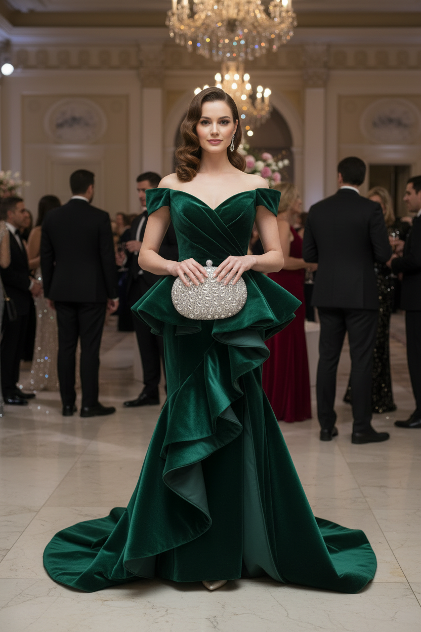 The Platinum Majesty Crystal Clutch