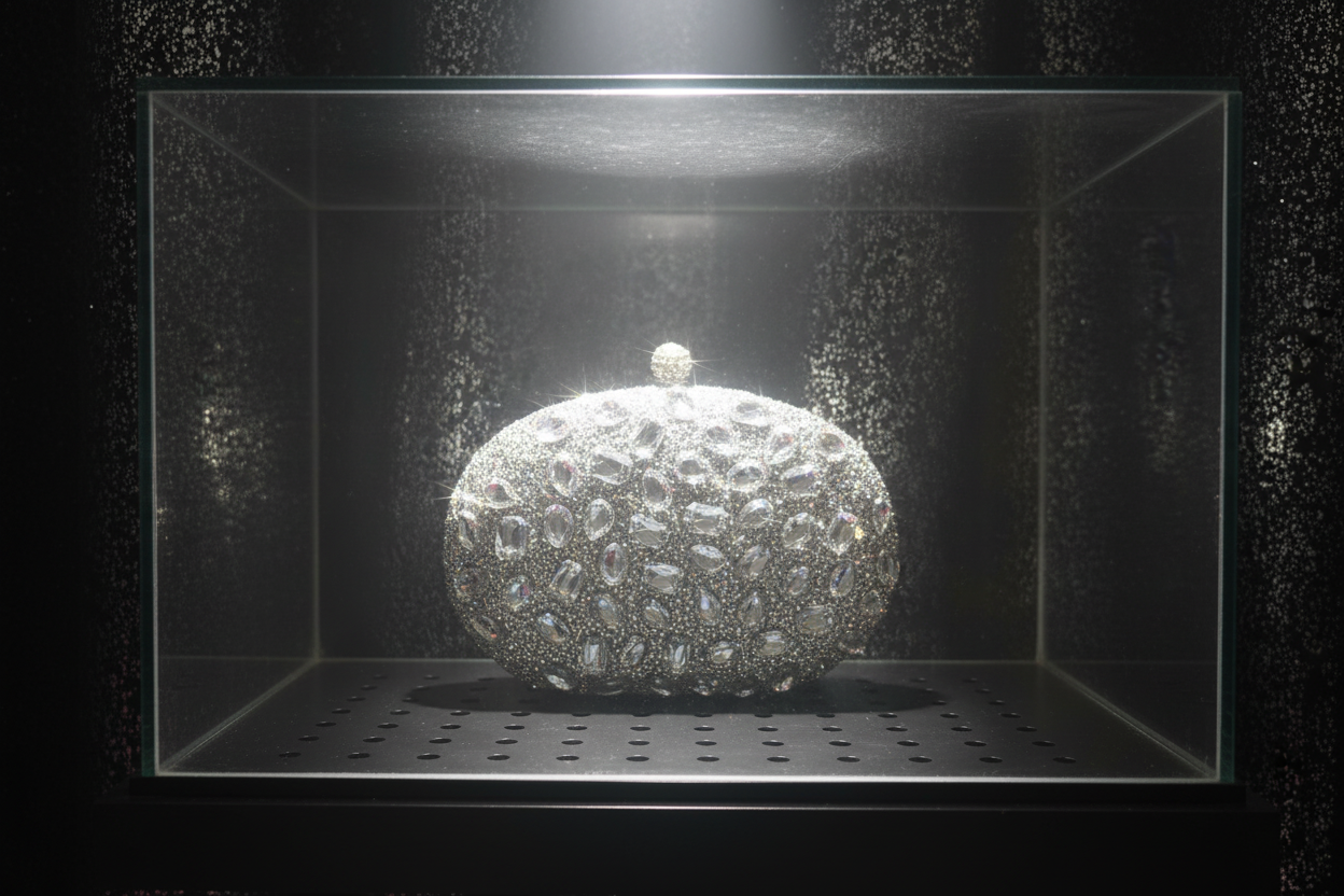 The Platinum Majesty Crystal Clutch