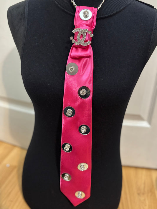💕 Glam Majesty Satin Necktie